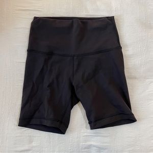 lululemon wunder train high rise 6” biker shorts